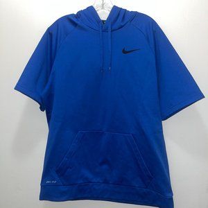 Nike - Blue Short Sleeve Hoodie